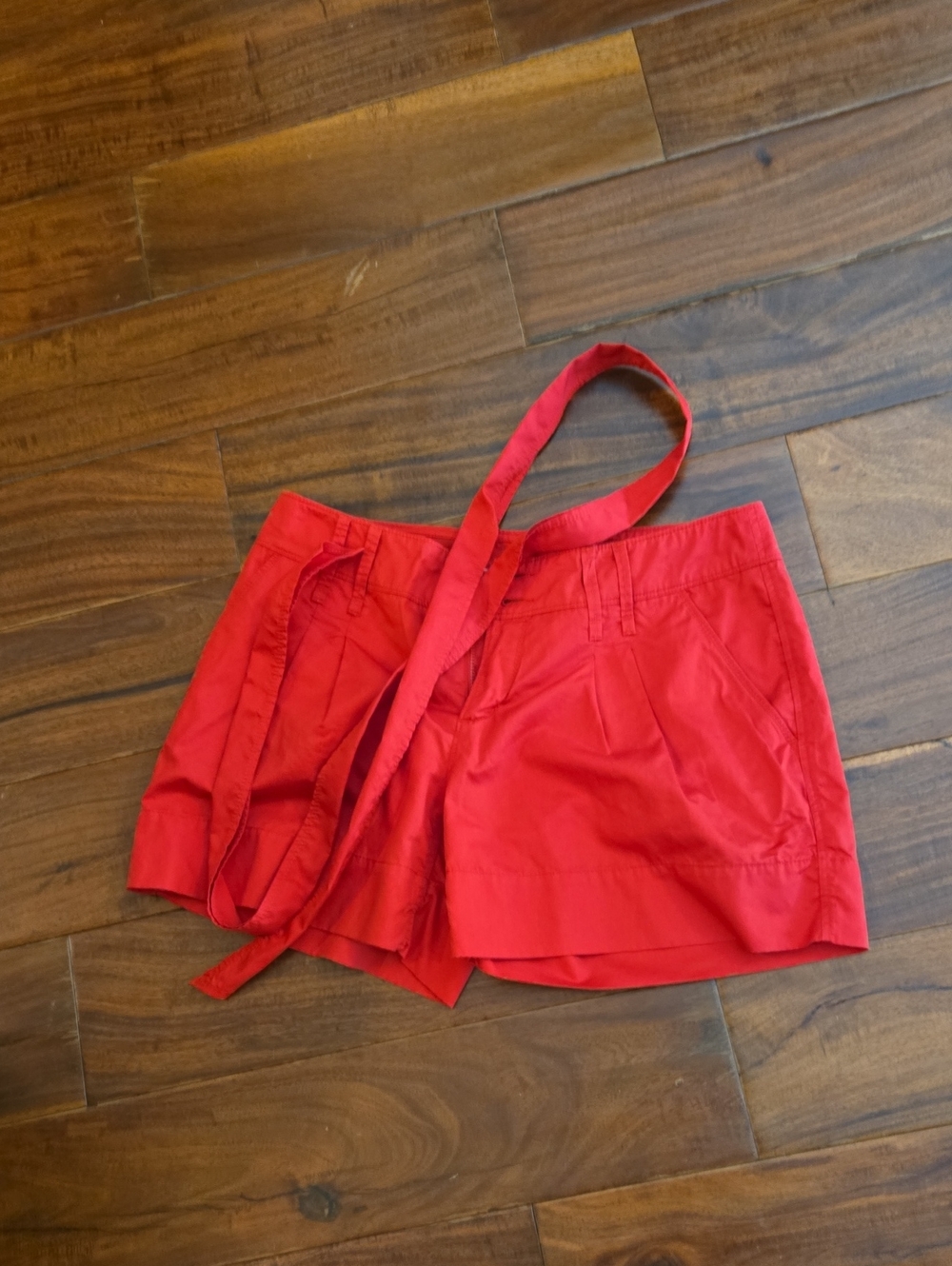 United Colors Of Benetton Red High Waist Women’s Shorts